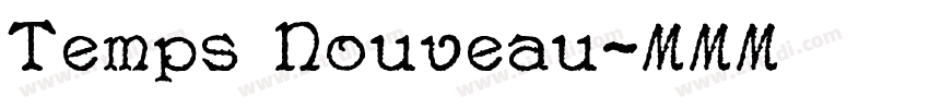 Temps Nouveau字体转换